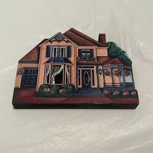 Brandywine Woodcrafts Wooden House Shelf Sitter Collectible  Pre-owned condition